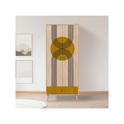 Hanah home Ormar City Gradrop Sun 80x190x45cm Šareni