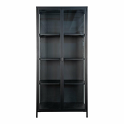 Črna kovinska vitrina 80x175 cm Brisbane – House Nordic