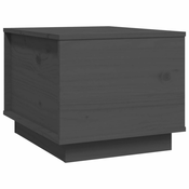 Stolic za kavu sivi 40 x 50 x 35 cm od masivne borovine