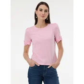 Light pink womens short sleeve T-shirt ORSAY - Womens