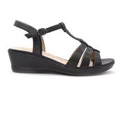 FUDALI SANDALE, (LET651_BLACK-36)