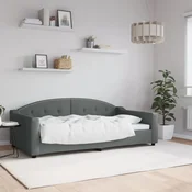 vidaXL vidaXL Raztegljiva postelja temno siva 100x190 cm blago, (21292965)