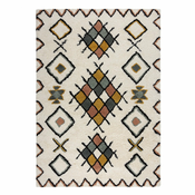 Krem ručno rađen vunen tepih 120x170 cm Moroccan Midar – Flair Rugs