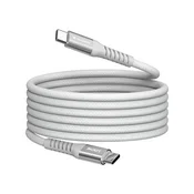 USB kabel, USB-C na USB-C, 1,2 m, 100 W, magnetski, VERBATIM, sivi 31854