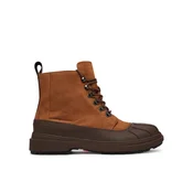 Tommy Hilfiger Gležnjarji Outdoor Rubber Lth Boot Wpm FM0FM05957 Rjava