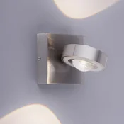 Q-Smart-Home Paul Neuhaus Q-MIA LED stensko svetilo, jeklo - Dnevna soba/jedilnica - Sodobni - srebrna, prozorna - Kovina