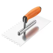Gladilnik z zobmi, 270 x 128 mm, zobje 8 x 8 x 8 mm, dvojni ročaj iz materiala 50-168