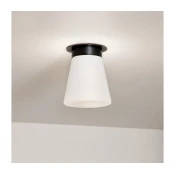 Kichler KL-ALBERS-F-T-BK-Plafonsko svetlo ALBERS 1xE27/40W/230V precnik 21,6 cm crna