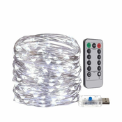 megaMIŠKA USB micro LED lučke z daljinskim upravljanjem 300 LED 30m hladno bele