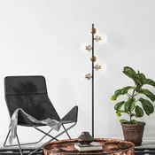 Aberto Design Podna lampa Fazli-10515, 35 x 22 x 163 cm, 6 x E14, Crna