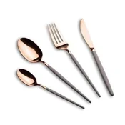 Berlingerhaus Komplet jedilnega pribora BH-3071 stainless steel 24 pcs polished Taupe - Rose Gold