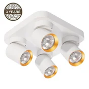 Light Stropna svetilka TUNIS 4xGU10, črna/zlat