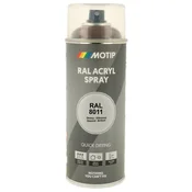 Industrijski akrilni lak sprej RAL HG 400ml Motip - RAL 8011 orehovo rjava