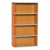 Oranžna stenska polica iz masivnega jesena 60x109 cm Apollo – Hübsch