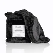 Splash Blanket Furlush Black on Black Medium