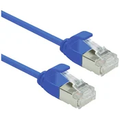 ROLINE ROLINE U/FTP DataCenter patch kabel Cat.6A (razred EA), LSOH, tanek, moder, 1,5 m Roline 21153344 RJ45 omrežni kabel CAT6a U/FTP 1.5 m modra 1 kos, (20630798)