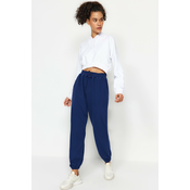 Trendyol Dark Navy Blue Thessaloniki Comfort Fit Pocket Knitted Sports Sweatpants