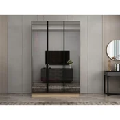 Hanah Home ormar sa reflektujucim staklom Nisa 20647, 135 cm, dore