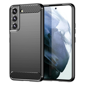 TPU gel ovitek Brushed Carbon za Samsung Galaxy S23 Plus - črn