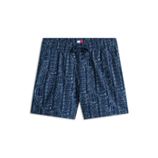 Tommy Jeans Hlače marine/pastelno modra/rdeča
