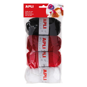 APLI Apli Klobčiči volne rdeči toni 50g 4 kos, (20455730)