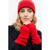 Volnena kapa Answear.LAB rdeča barva