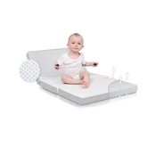 BabyMatex Zložljiva otroška vzmetnica Babymatex Venti siva 120x60cm
