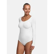 cfab Oblikovanje postave Bodysuit Sculpting Shapewear Longsleeve mit Slip bela