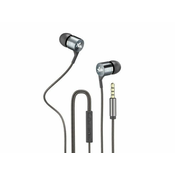 slomart slušalke za ušesa explorer 2.0 z mikrofonom sive barve