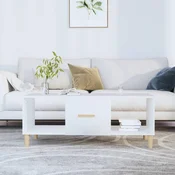 Stolic za kavu bijeli 102 x 50 x 40 cm od konstruiranog drva