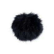 Kožuhovinasti pomponi z zanko O12 in 14 cm - (O12 cm) temno modra (6 kosov)