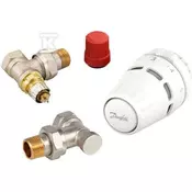 slomart Danfoss termostatski set z Regus RA glavnim matico +RA-N+RLV-S 15 kotni