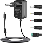 DC 24V 1A napajalnik 100V-240V pretvornik s 5 izbirnimi adapterskimi vtiči