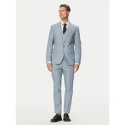 HUGO Obleka Arti/Hesten242V1X 50559671 Modra Extra Slim Fit
