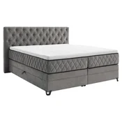 Modern Living Postelja Boxspring Carmen, Siva, 160x200