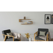 HANAH HOME Zidna polica Eldo Walnut