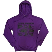 Olivia Rodrigo Kapuco Threshold Lips Grid Unisex Purple S