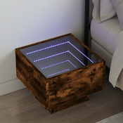Nocni ormaric s beskonacnim LED boja hrasta 40 x 40 x 30 cm