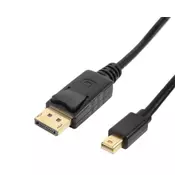E-GREEN KABL MINI DISPLAYPORT (M) - DISPLAYPORT (M) CRNI 1.5M