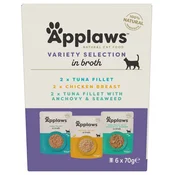 Applaws Variety Selection vrecica za macke, izbor u juhu 6 x 70 g