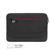 ACT Ovitek za prenosnik AC8580 Suburb 14,1 črn 2L , vodoodbojni recikliran material