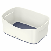 Bela/siva plastična škatla za shranjevanje 25x16x10 cm MyBox – Leitz