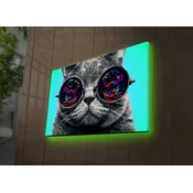 Wallity Slika na platnu sa LED osvetljenjem 45x70cm