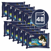 Vrečke FELIX DUO – okusen izbor hran z ribami 48x85 g