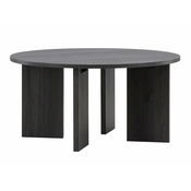 Klubska mizica Dallas 4450 (Črna) Črna, 40cm, MDF plošča, Okrogla