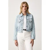 BOSS Orange prehodna jakna ženska denim C_TRUCKER JKT