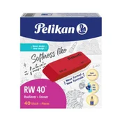 Guma brez PVC-ja Pelikan RW 40 rdeča 40 kosov