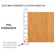 20.55.400.P PODNOŽJE H-150 SVET.HRAST 4m