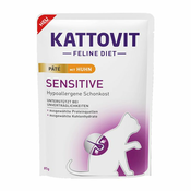 Kattovit Paté Sensitive vrečka - piščanec 85 g