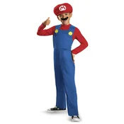Epee Otroški kostum Super Mario z brki in kapo, 10–12 let